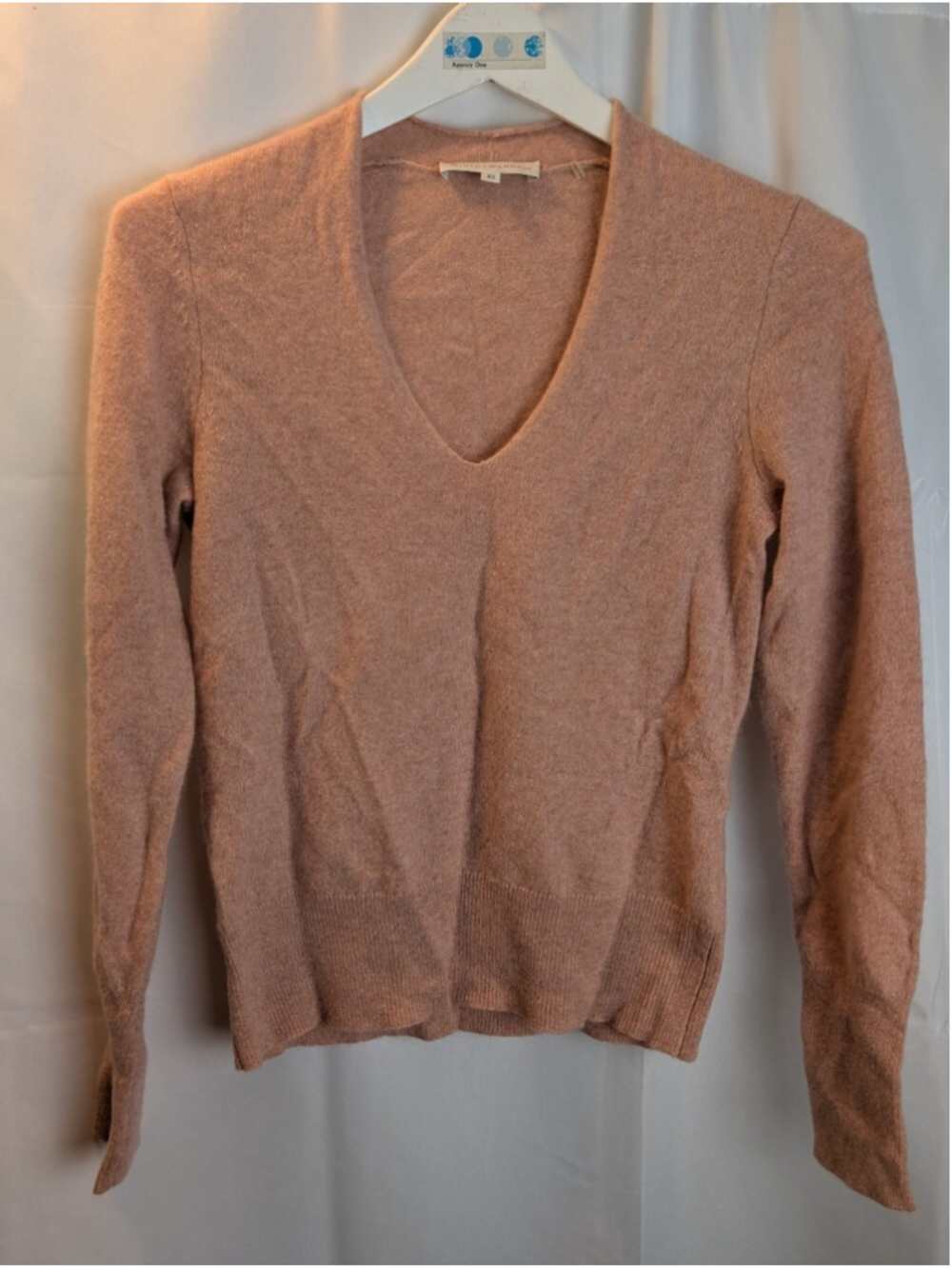 White + Warren Essential Cashmere V-Neck Sweater XS Pullover VGUC